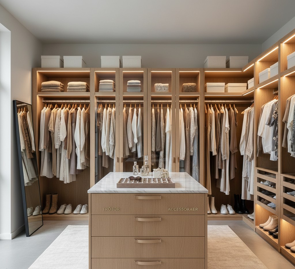 Organiserad garderob